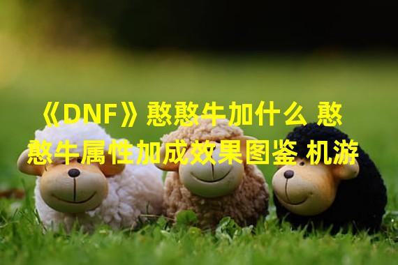 《DNF》憨憨牛加什么 憨憨牛属性加成效果图鉴 机游