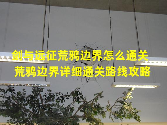 剑与远征荒鸦边界怎么通关 荒鸦边界详细通关路线攻略