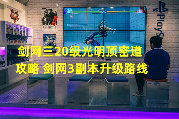 剑网三20级光明顶密道攻略 剑网3副本升级路线