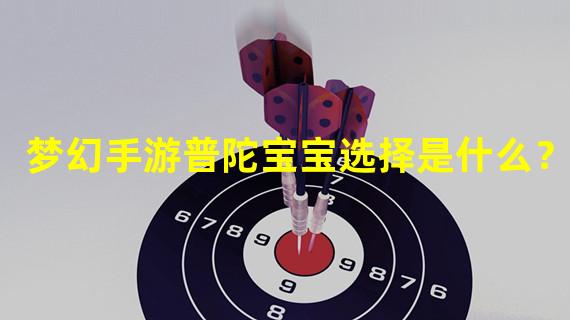 梦幻手游普陀宝宝选择是什么？