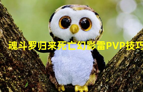 魂斗罗归来死亡幻影雷PVP技巧