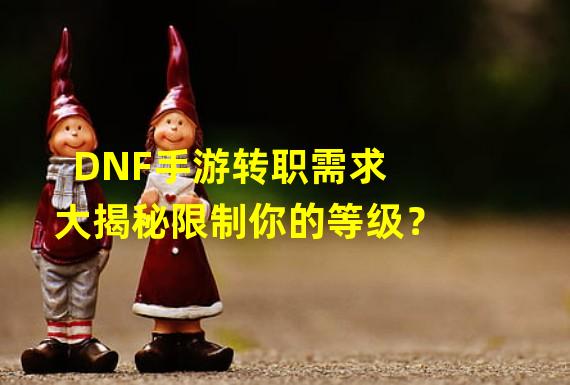 DNF手游转职需求大揭秘限制你的等级？