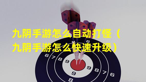 九阴手游怎么自动打怪（九阴手游怎么快速升级）