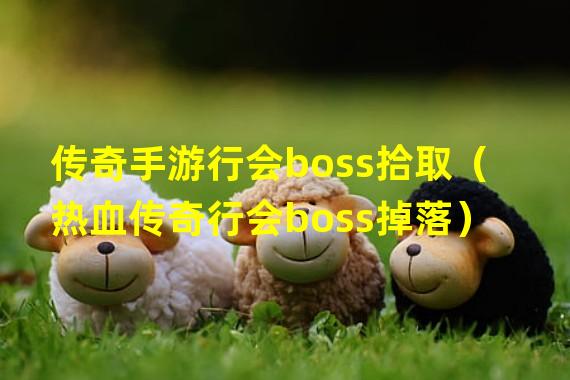 传奇手游行会boss拾取（热血传奇行会boss掉落）