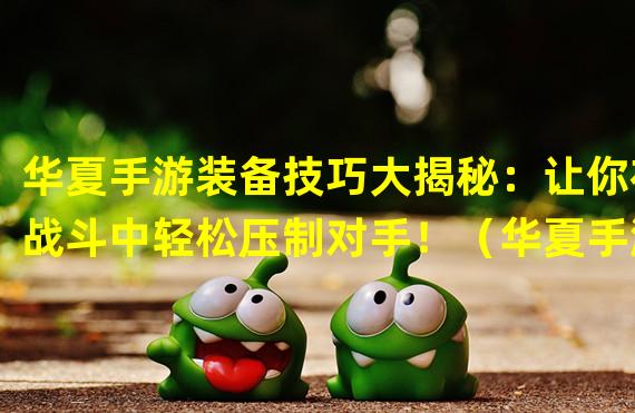 华夏手游装备技巧大揭秘：让你在战斗中轻松压制对手！（华夏手游装备选择攻略：打造个性化装备，让你成为无敌玩家！）