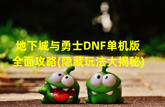 地下城与勇士DNF单机版全面攻略(隐藏玩法大揭秘)