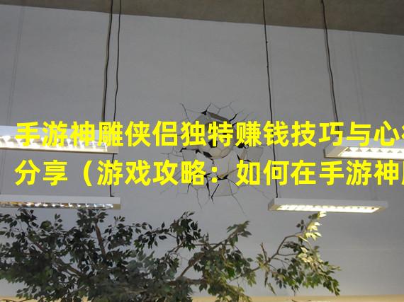 手游神雕侠侣独特赚钱技巧与心得分享（游戏攻略：如何在手游神雕侠侣中快速积累财富）