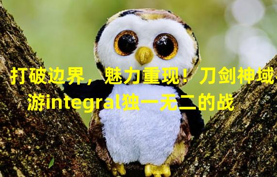 打破边界，魅力重现！刀剑神域手游integral独一无二的战斗创新！（勇闯虚拟世界，尽享无限乐趣！刀剑神域手游integral带你体验前所未有的冒险之旅！）