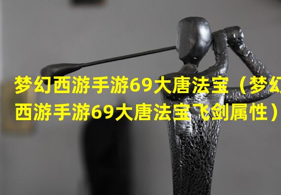 梦幻西游手游69大唐法宝（梦幻西游手游69大唐法宝飞剑属性）