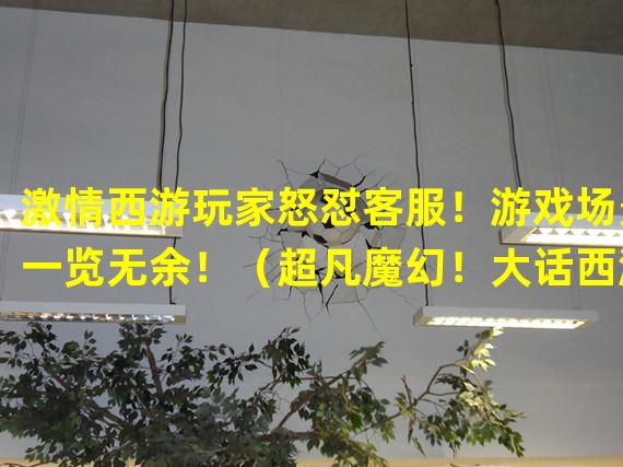 激情西游玩家怒怼客服！游戏场景一览无余！（超凡魔幻！大话西游手游游戏美术引领行业新潮流！）