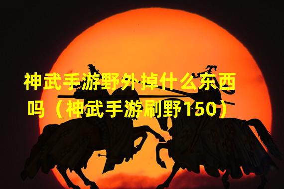 神武手游野外掉什么东西吗（神武手游刷野150）