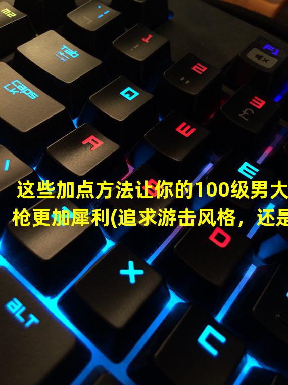 这些加点方法让你的100级男大枪更加犀利(追求游击风格，还是单纯的输出？)