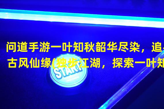 问道手游一叶知秋韶华尽染，追寻古风仙缘(独步江湖，探索一叶知秋的奇遇与挑战)